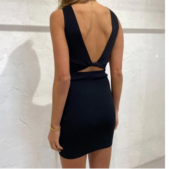 Bec & Bridge Sorbet Summer Mini Knit Dress - Black - Picture 2 of 5